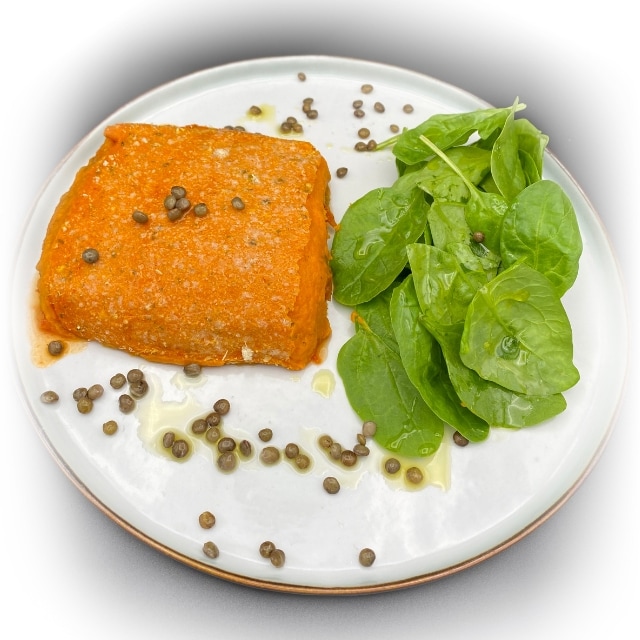 Parmentier lentilles vertes et légumes racine